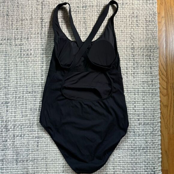 NEW Andie The Tulum One Piece in Black Ribbed XLT - Picture 5 of 5